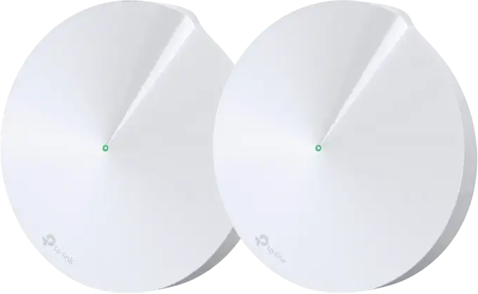 TP-Link Deco M5 AC1300 Whole Home Mesh Wi-Fi System, Dual-Band Gigabit, MU-MIMO, Beamforming, Seamless Roaming, HomeCare Antivirus & Parental Controls, White