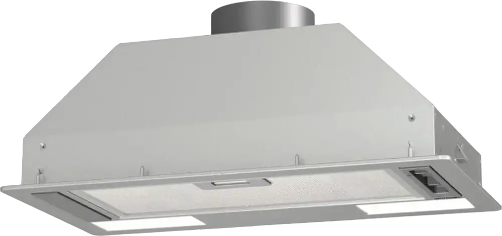 Gorenje BHI 611 ES Built-in Integrated Hood, Grey Metal, 30 cm Width, 370 m3/h Extraction & Recirculation, 2 LED Lamps, Mechanical Control