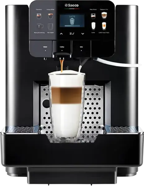 Кофемашина Saeco Area OTC HSC 9J0162 для капсул Horeca, 1300 Вт, бак 4 л, капучинатор Pinless Wonder, дисплей 2.7", черный