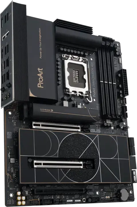 Материнская плата ASUS ProArt Z890-CREATOR WIFI, LGA1851, Intel Z890, Intel Core Ultra (Series 2), DDR5 9066+ MT/s, PCIe 5.0, Wi-Fi 7, 10Gb Ethernet, Thunderbolt 5