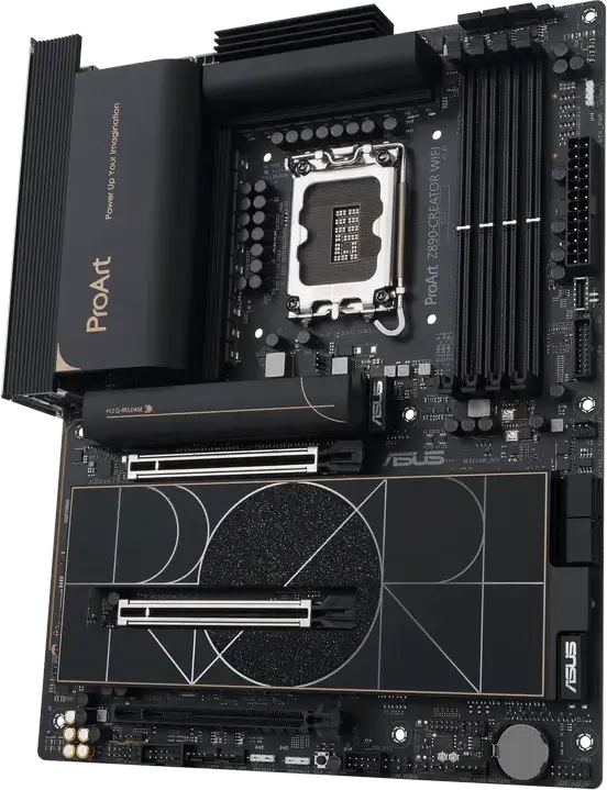 Материнская плата ASUS ProArt Z890-CREATOR WIFI, LGA1851, Intel Z890, Intel Core Ultra (Series 2), DDR5 9066+ MT/s, PCIe 5.0, Wi-Fi 7, 10Gb Ethernet, Thunderbolt 5