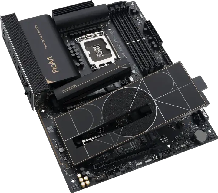 Материнская плата ASUS ProArt Z890-CREATOR WIFI, LGA1851, Intel Z890, Intel Core Ultra (Series 2), DDR5 9066+ MT/s, PCIe 5.0, Wi-Fi 7, 10Gb Ethernet, Thunderbolt 5