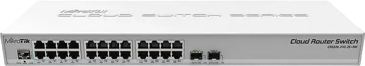 Comutator Router MikroTik CRS326-24G-2S+RM, Alb