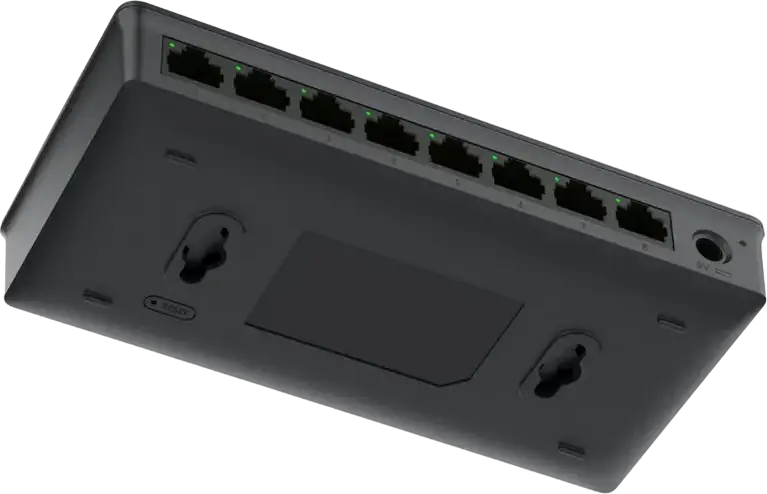 Grandstream GWN7711 Layer 2 Lite Managed Network Switch, 8-Port Gigabit Ethernet 10/100/1000 Mbps, Cloud Manageable via GDMS, QoS, VLAN, IGMP Snooping