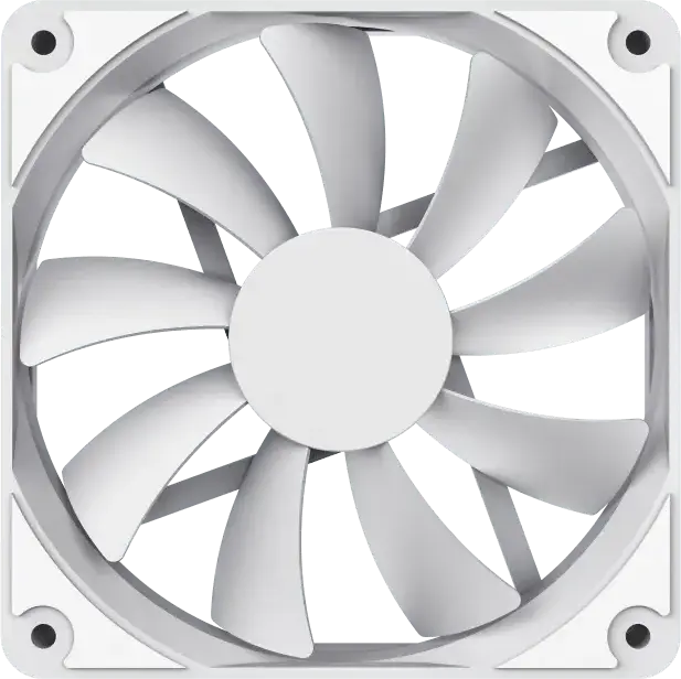 Ventilator Geanta PC Gamemax GMX-WFWT 120mm, Alb, Rulment Hidraulic, 1100 RPM, 46.5 CFM, Design Optimizat Silent, Conector 3-pin si 4-pin