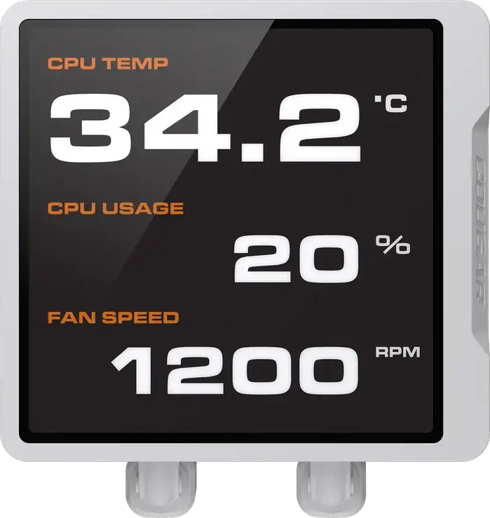 Cougar Poseidon Vistek PRO ARGB 360 AIO Liquid CPU Cooler, 3.95" IPS TFT LCD Display, 3x 120mm Unity Fans, Copper Cold Plate, CGR-PSDVPRGB-B-360