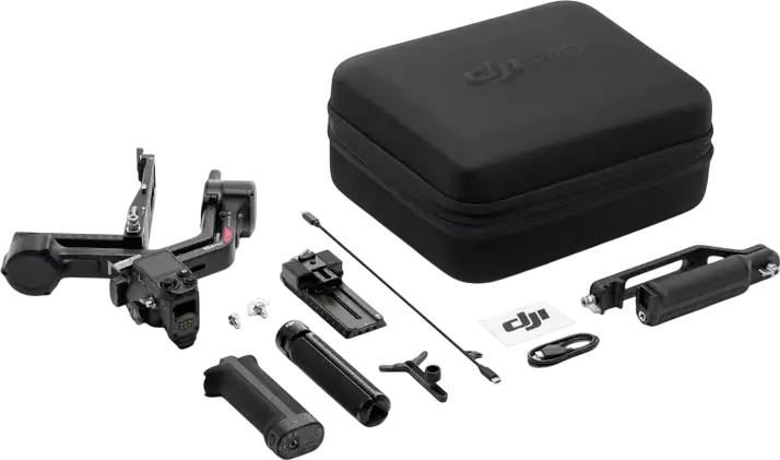 DJI RS 4 Pro Professional Camera Stabilizer Gimbal, 4.5kg Payload, Carbon Fiber & Aluminum, 13h Battery, LiDAR Focus Support, Black