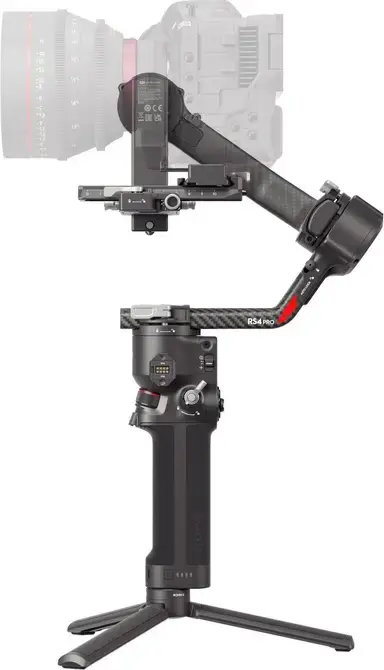 DJI RS 4 Pro Professional Camera Stabilizer Gimbal, 4.5kg Payload, Carbon Fiber & Aluminum, 13h Battery, LiDAR Focus Support, Black