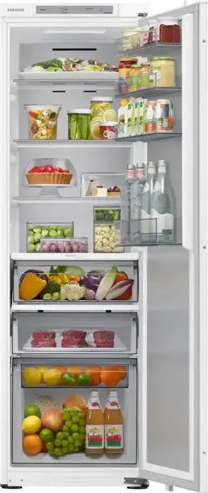 Frigider Încorporabil Samsung BRR29703EWW, No Frost, SpaceMax, Metal Cooling, 289L, SmartThings, Clasa Energetică E, Alb, 54x177.5x55 cm