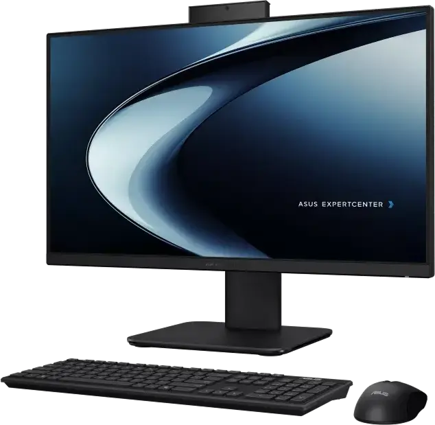PC All-in-One ASUS ExpertCenter P440VA, Intel Core 5 210H, 16GB RAM DDR5, SSD 512GB NVMe, Ecran 23.8" FHD IPS Anti-reflexie, Wi-Fi 6E, Negru, Fara SO