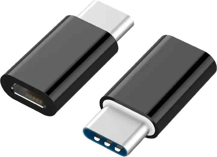 Adaptor Cablexpert A-USB2-CMmF-01, micro-USB (F)/USB Type-C, 0,3m, Negru