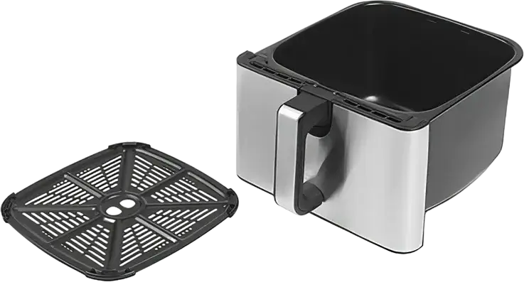 Breville VDF131X-01 Halo Air XL Air Fryer, 1700W, 9L Capacity, Digital Tactile Control, 6 Preset Programs, Frying Baking Grilling, Silver and Black