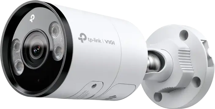 TP-Link VIGI C355 5MP IP Bullet Network Camera, Full-Color Night Vision, Two-Way Audio, People & Vehicle Analytics, True WDR, PoE, IP67 Weatherproof, White