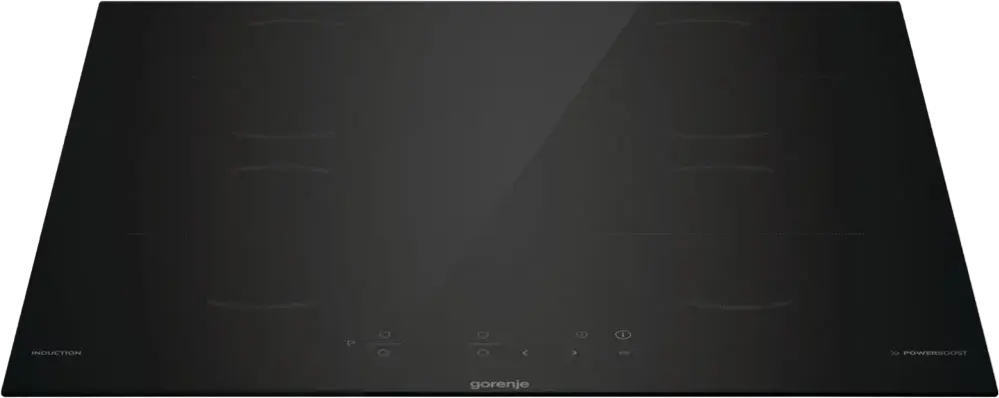 Gorenje GI6401BSCE Built-in Induction Hob, 4 Cooking Zones, 7000W, Glass-ceramic Surface, Touch Control, PowerBoost, Timer, Child Lock, Black, 590x520mm