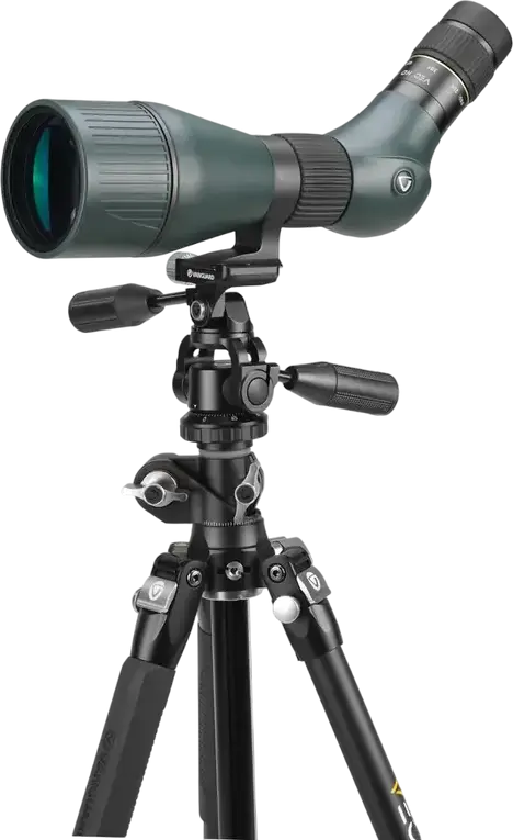 Vanguard VEO 3T+ 264APS Aluminum Travel Tripod and Monopod, Multi-Angle Center Column MACC, Video Pan-Tilt Head, 10kg Load, 130.8cm Max Height, Black