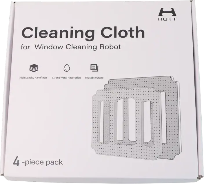 HUTT A1 2.0 Replacement Cleaning Cloths, High Density Nanofiber Window Robot Mops, Strong Water Absorption Reusable Pads