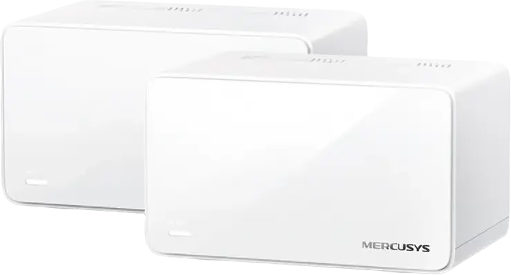 Sistem Mesh Mercusys Halo H90X AX6000 Wi-Fi 6, Dual-Band 4804 Mbps + 1148 Mbps, Port Multi-Gig 2.5 Gbps, Roaming Seamless, MU-MIMO, OFDMA, Alb