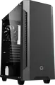 Gamemax Fortress TG Midi Tower Gaming Case, Tempered Glass Side Panel, E-ATX Support, 3x 120mm Fans Included, PWM Hub, Black