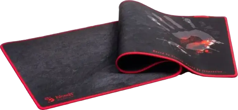 Bloody B-088S X-Thin Gaming Mouse Pad, Extra Large (XL) 800 x 300 x 2 mm, Smooth Textile Surface, Non-slip Rubber Base, Stitched Edges, Black and Red
