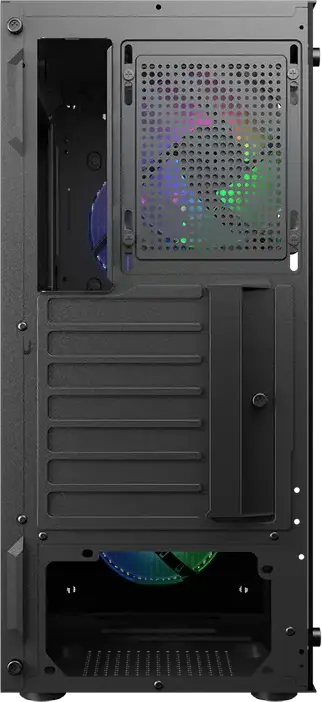 Carcasă Gaming Cougar MX 110 RGB Midi-Tower, CGR-2BD2B-RGB, Sticlă Temperată, 4 Ventilatoare RGB 120mm, ATX/mATX/ITX, Negru, Oțel și ABS