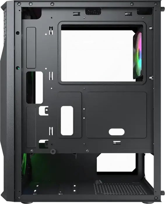 Carcasă Gaming Cougar MX 110 RGB Midi-Tower, CGR-2BD2B-RGB, Sticlă Temperată, 4 Ventilatoare RGB 120mm, ATX/mATX/ITX, Negru, Oțel și ABS