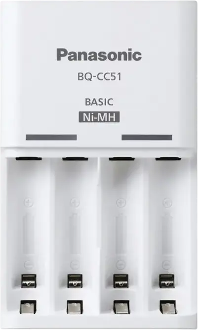 Încărcător Acumulatori Panasonic BQ-CC51E, Alb