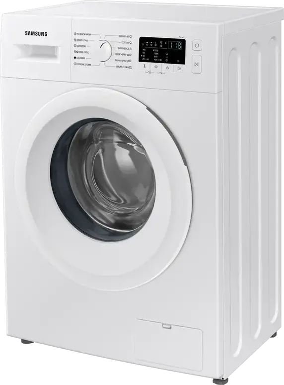 Samsung WW60A3120WE/LE Front-Loading Washing Machine, 6kg Capacity, 1200 RPM, Digital Inverter Motor, Hygiene Steam, Slim Design, White