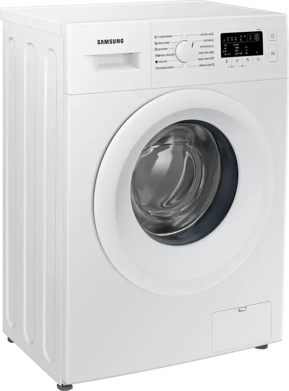 Samsung WW60A3120WE/LE Front-Loading Washing Machine, 6kg Capacity, 1200 RPM, Digital Inverter Motor, Hygiene Steam, Slim Design, White