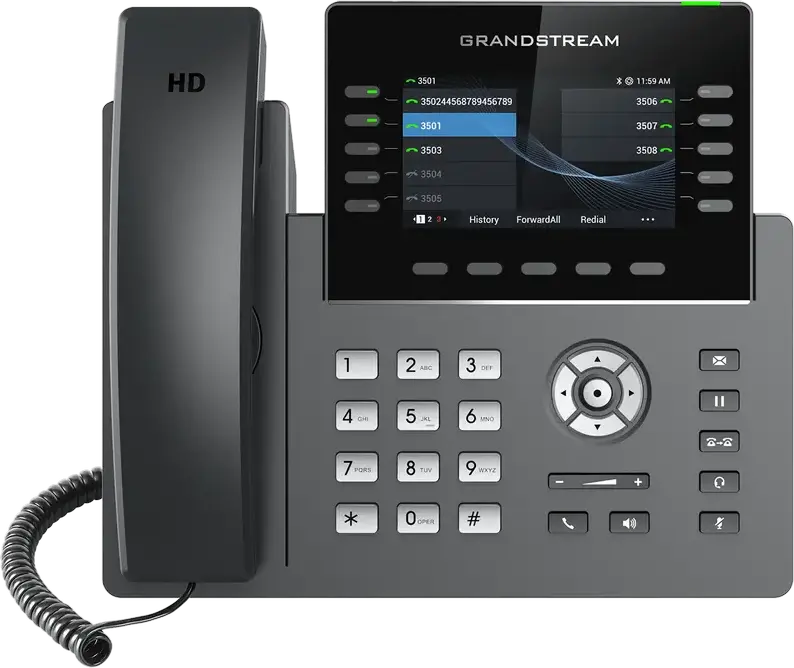 Telefon IP Grandstream GRP2615, Negru