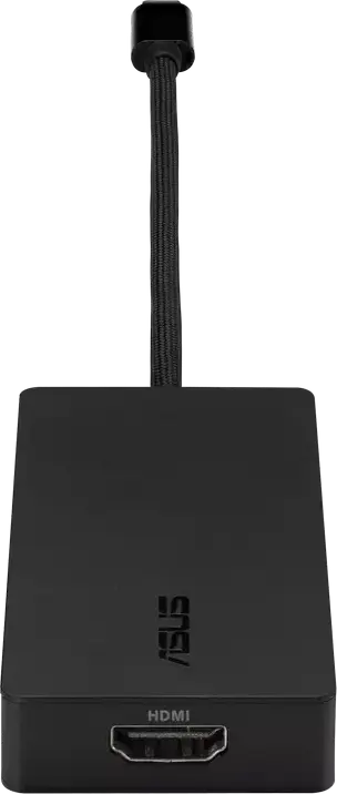 Док-станция ASUS DC110 Mini 4-в-1 USB-C, алюминий, HDMI 2.1 4K@60Hz, USB 3.2 Gen 2 10 Гбит/с, Power Delivery 100 Вт, черный