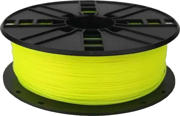 Filament pentru imprimantă 3D Gembird 3DP-PLA1.75-01-FY, PLA, Galben Fluorescent, 1.75 mm, 1kg
