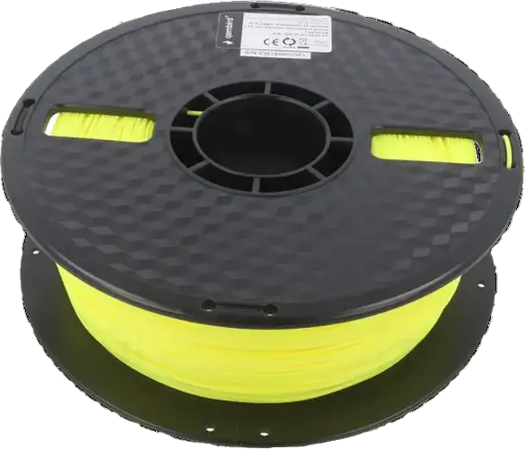 Gembird 3DP-PLA1.75-01-FY PLA 3D Printer Filament, 1.75mm Diameter, Fluorescent Yellow, 1kg Spool, +/- 0.05mm Tolerance