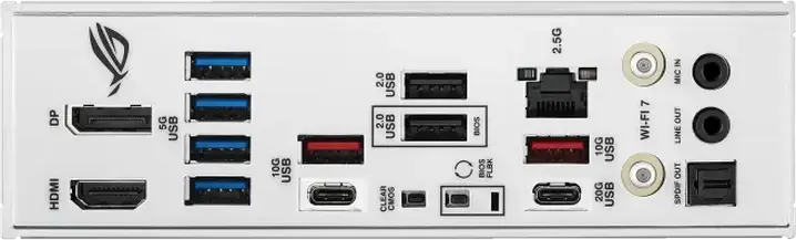 Placa de bază ASUS ROG STRIX B850-A GAMING WIFI AM5 AMD B850 ATX DDR5 8000MHz OC PCIe Gen5 M.2 Wi-Fi 7 Bluetooth 5.4 Alb/Argintiu