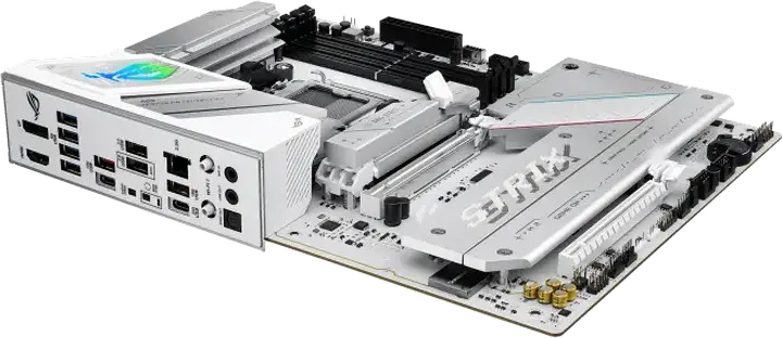 Placa de bază ASUS ROG STRIX B850-A GAMING WIFI AM5 AMD B850 ATX DDR5 8000MHz OC PCIe Gen5 M.2 Wi-Fi 7 Bluetooth 5.4 Alb/Argintiu