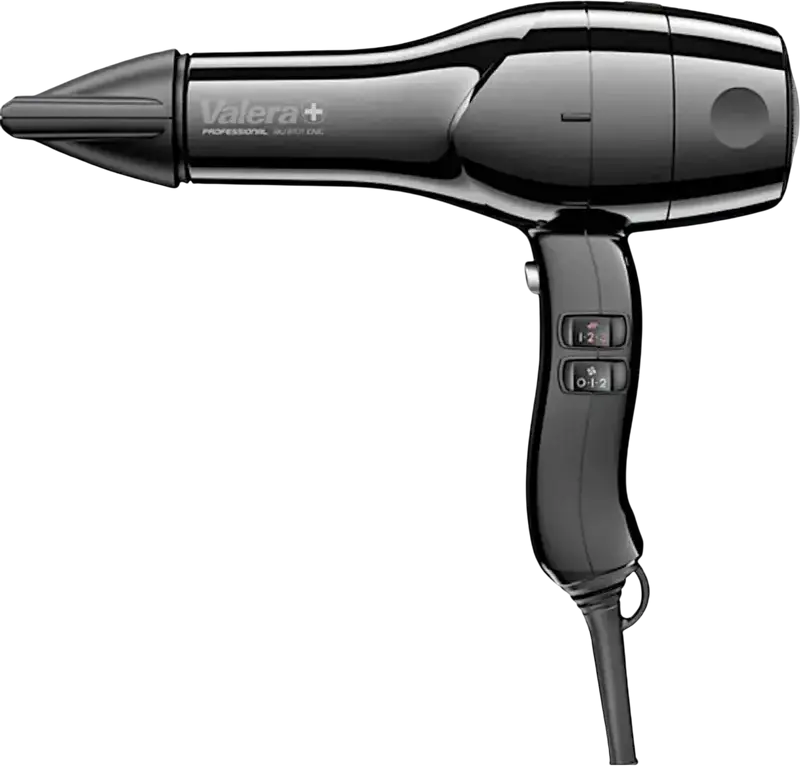 Профессиональный фен Valera Swiss Silent Jet 8701, 2200 Вт, AC-мотор, ионизация, 3 режима температуры и потока воздуха, кнопка холодного обдува, черный