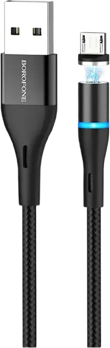 Cablu încărcare și sincronizare XO NB125, USB Type-A/micro-USB, 1m, Negru