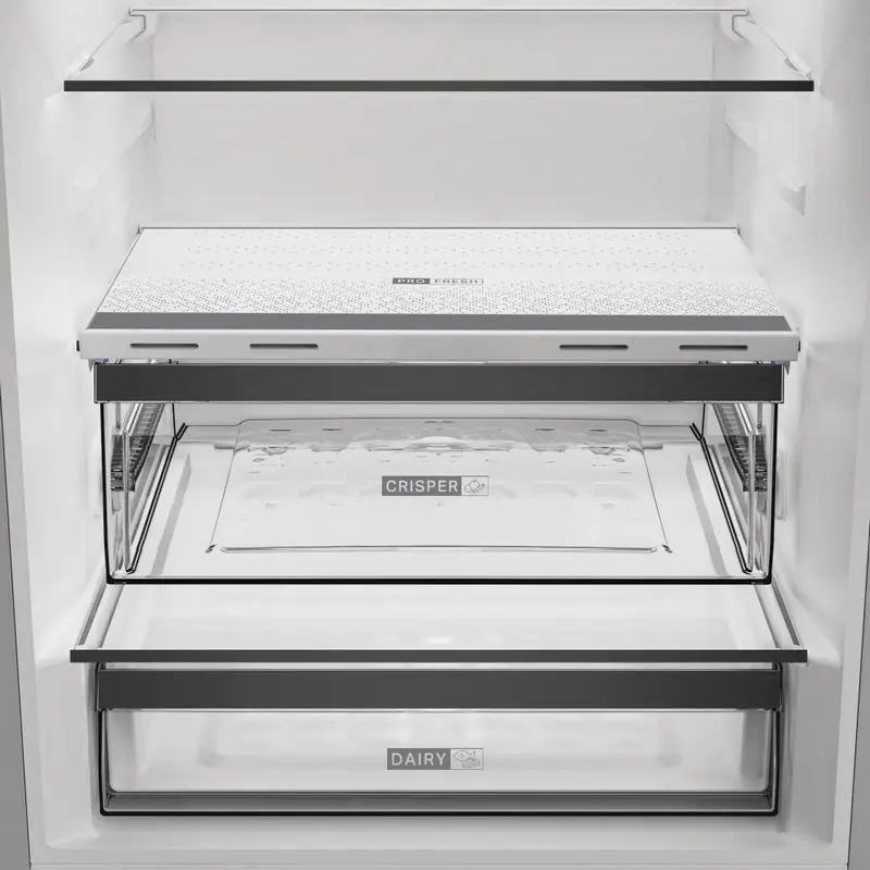 Whirlpool WHK2 6494 X6E Independent Combi Refrigerator, Dual No Frost, ZenInverter Compressor, 490L Net Volume, Energy Class C, Grey, 192x70x74.5 cm