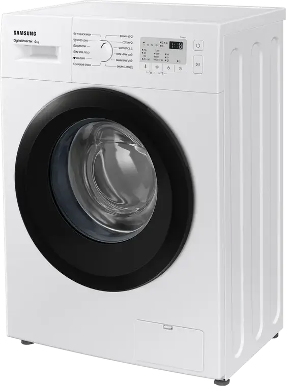 Mașină de spălat rufe cu încărcare frontală Samsung WW60A3120BH/LE, 6 kg, 1200 RPM, Digital Inverter, Hygiene Steam, Drum Clean, Display LED, Alb/Negru