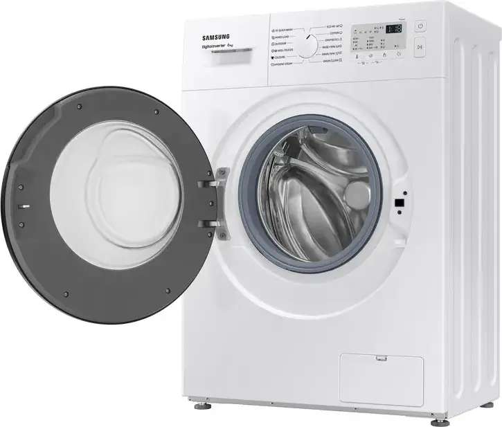 Mașină de spălat rufe cu încărcare frontală Samsung WW60A3120BH/LE, 6 kg, 1200 RPM, Digital Inverter, Hygiene Steam, Drum Clean, Display LED, Alb/Negru