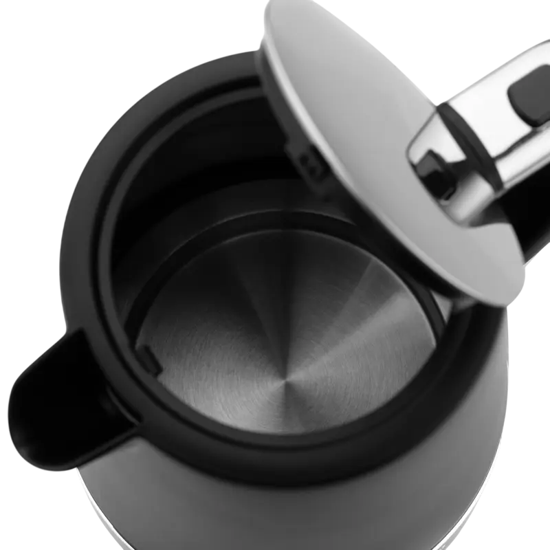 Ardesto EKL-450B Electric Kettle, 1.7L, 2200W, Plastic Housing, Concealed Heating Element, 360-Degree Rotating Base, Boil-Dry Protection, Black