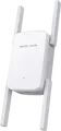 Mercusys ME50G AC1900 Wi-Fi Range Extender Repeater, Dual Band 2.4GHz 600Mbps & 5GHz 1300Mbps, 4 External Antennas, 3x3 MU-MIMO, Gigabit Ethernet, WPA3, White