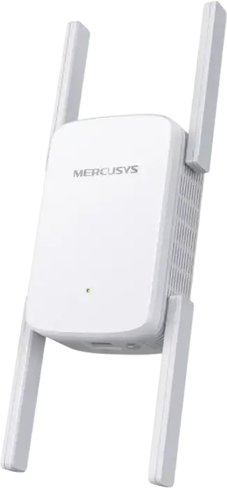 Mercusys ME50G AC1900 Wi-Fi Range Extender Repeater, Dual Band 2.4GHz 600Mbps & 5GHz 1300Mbps, 4 External Antennas, 3x3 MU-MIMO, Gigabit Ethernet, WPA3, White