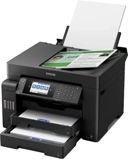 Epson EcoTank L15160 A3+ Multifunction Ink Tank Printer, Print Scan Copy Fax, PrecisionCore, 25 ppm, Duplex ADF, Wi-Fi Ethernet, Pigment Ink, Black