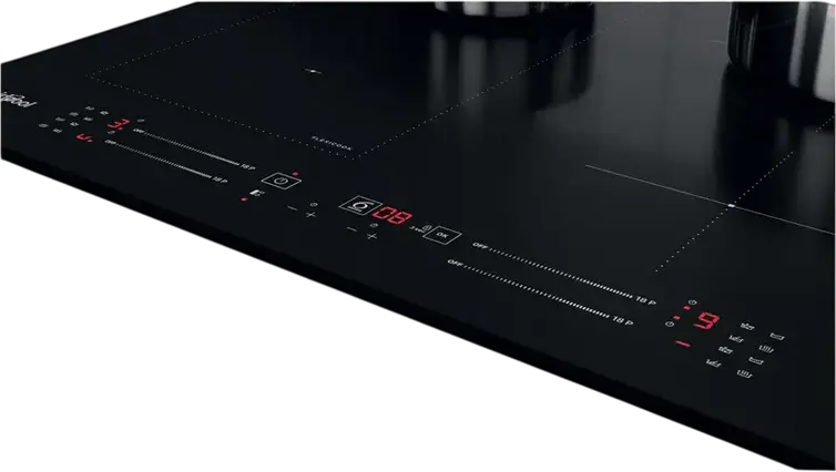 Plita Inductie Incorporabila Whirlpool WL S6960 BF, 4 Zone, 6th Sense, FlexiCook, Control Slider Electronic, Vitroceramic, 7.2 kW, Negru, 59 cm