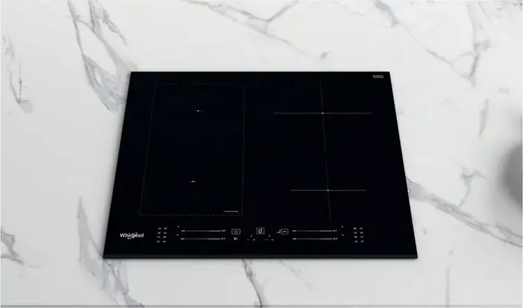 Plita Inductie Incorporabila Whirlpool WL S6960 BF, 4 Zone, 6th Sense, FlexiCook, Control Slider Electronic, Vitroceramic, 7.2 kW, Negru, 59 cm