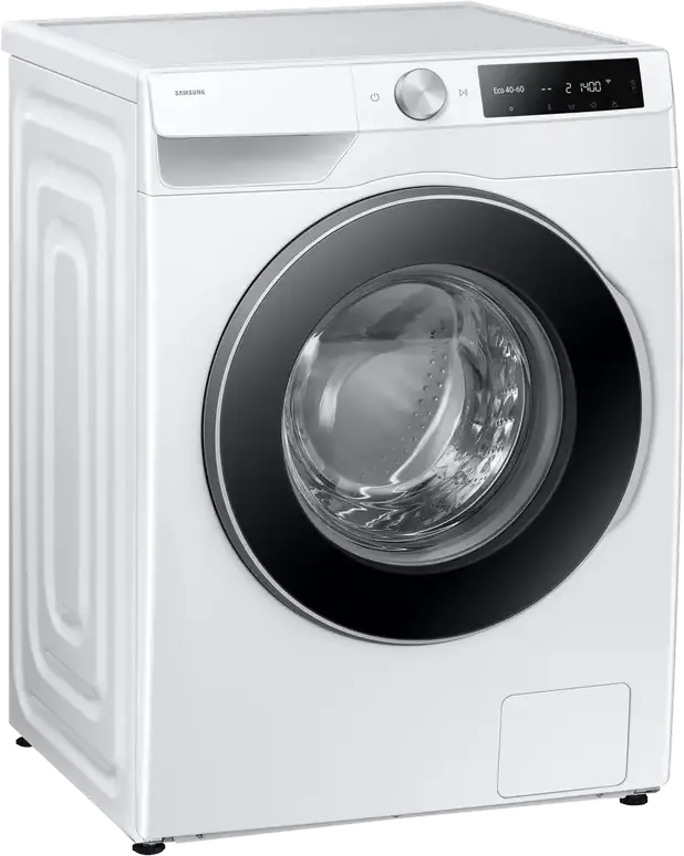 Samsung WW11DG6B25LEU4 AI Series 6000 Front-Loading Washing Machine, 11kg, 1400rpm, Energy Class A, AI Ecobubble, SpaceMax, SmartThings WiFi, White