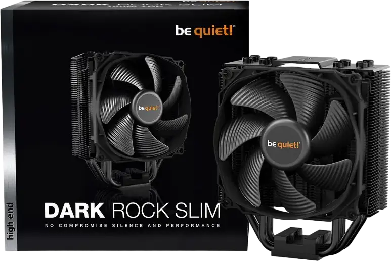 Кулер для процессора be quiet! Dark Rock Slim BK024, TDP 180 Вт, вентилятор Silent Wings 120мм PWM, 4 медные тепловые трубки, для Intel 1851/1700/1200 и AMD AM5/AM4