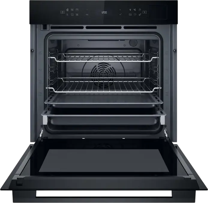 Встраиваемый электрический духовой шкаф Whirlpool WOI7A8PT1SB, объем 73 л, пиролитическая и гидролитическая очистка, класс A+++, сенсорное управление, черный