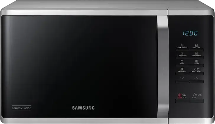 Cuptor cu microunde Samsung MG23K3523AS/E2, Oțel inoxidabil