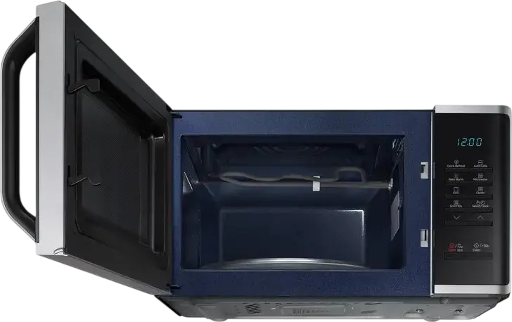 Cuptor cu Microunde si Grill Samsung MG23K3523AS/E2, Capacitate 23L, Putere 800W/1100W, Interior Ceramic, Otel Inoxidabil, Gri